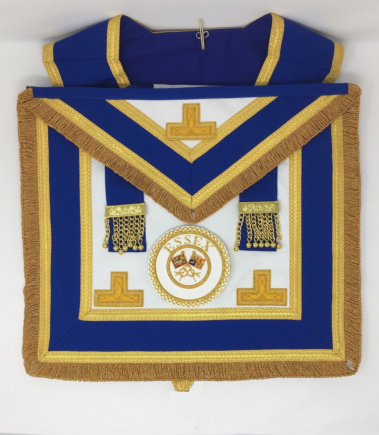 Craft Provincial/Metropolitan Full Dress Masonic Apron & Collar (Standard Quality) with Badge