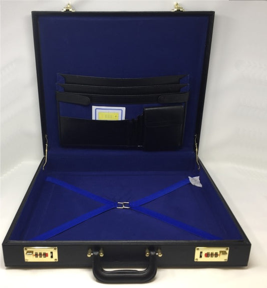 Master Mason / Worshipful Master  Leather Regalia Case
