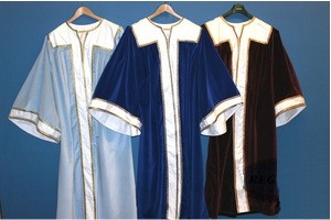 Principal's Robes Set Of 3 In Velvet With Satin Trim