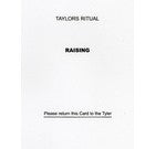 Taylor's Raising Question Card